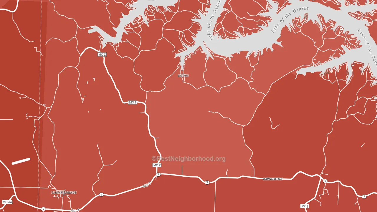 65324, MO block-group political-lean map