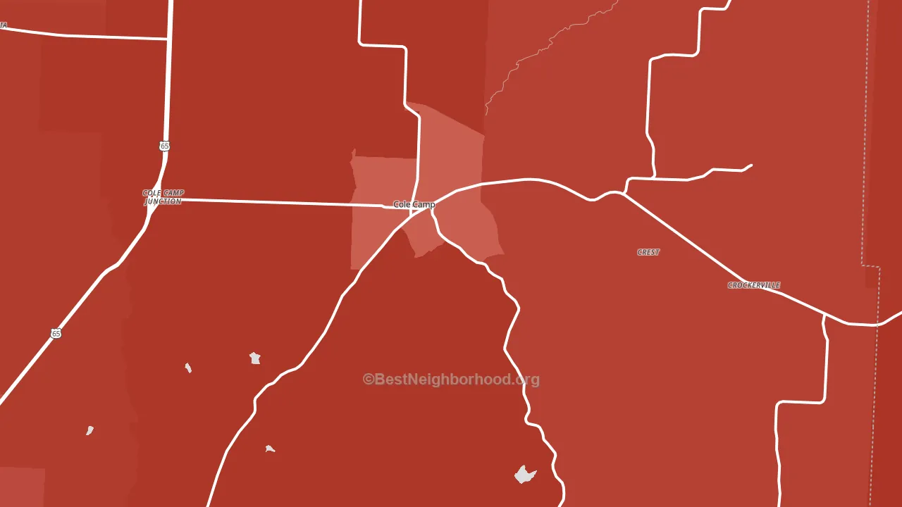 65325, MO block-group political-lean map
