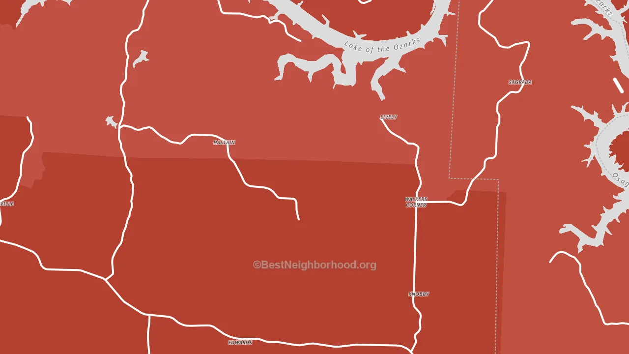 65326, MO block-group political-lean map
