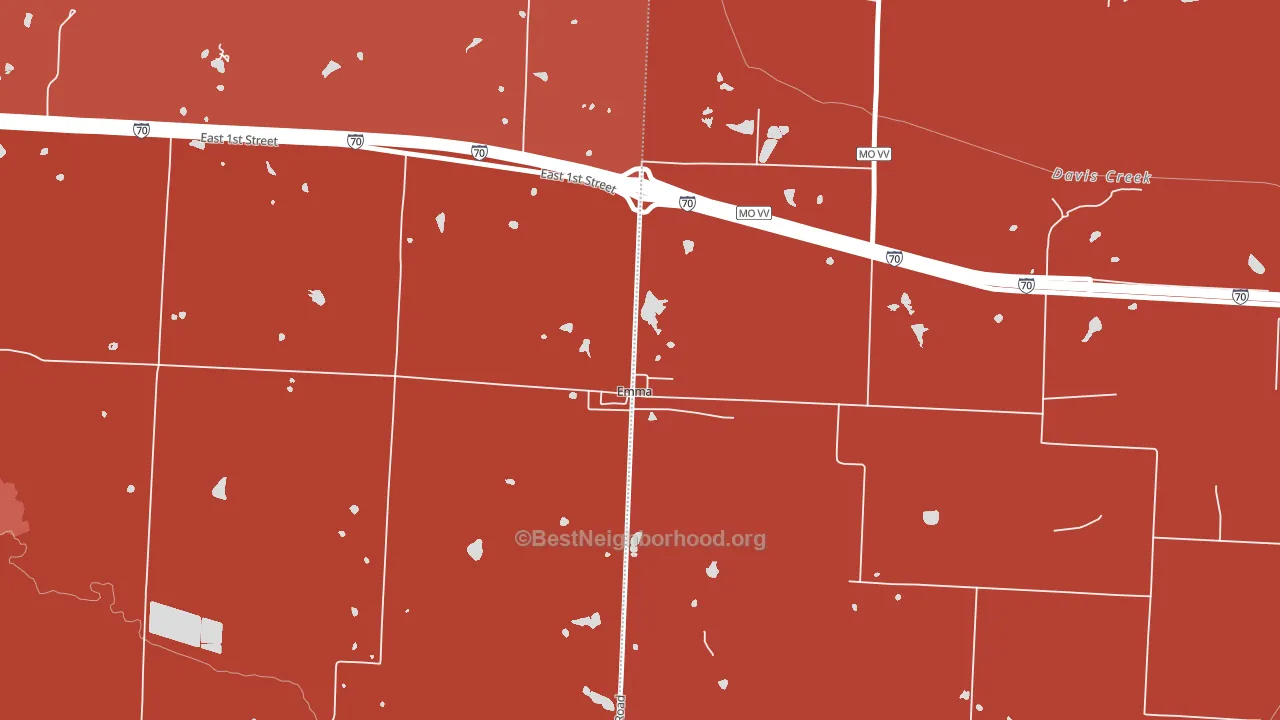 65327, MO block-group political-lean map
