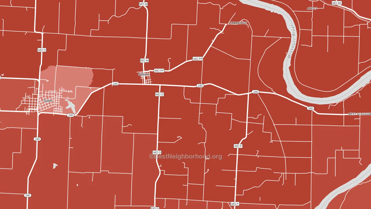 65330, MO block-group political-lean map