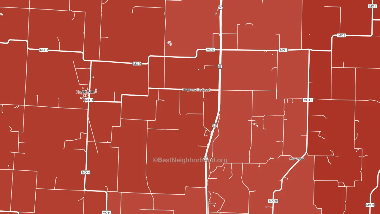 65334, MO block-group political-lean map