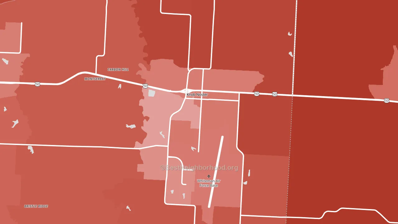 65336, MO block-group political-lean map