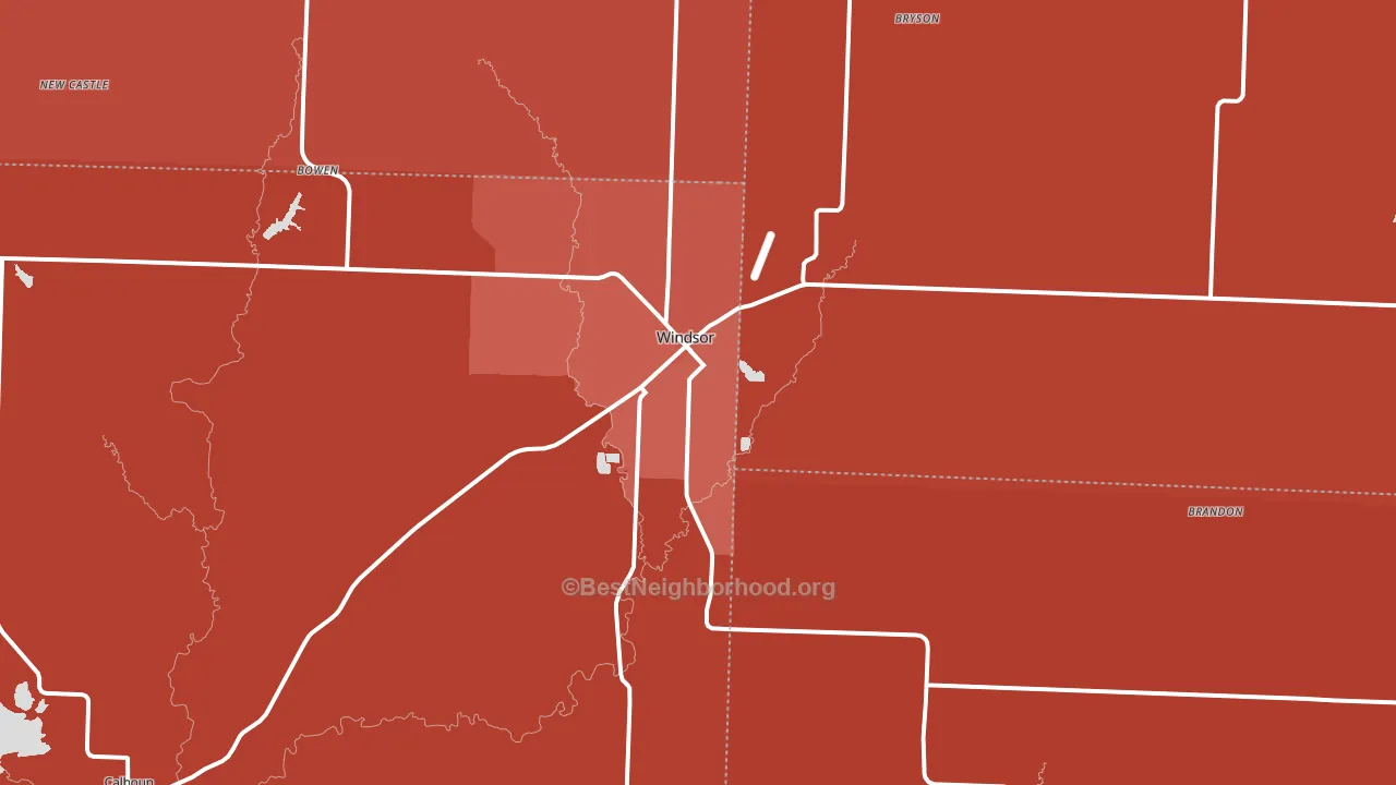 65360, MO block-group political-lean map