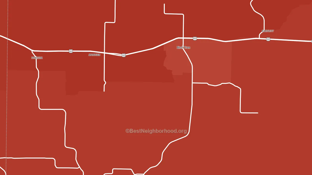 65438, MO block-group political-lean map