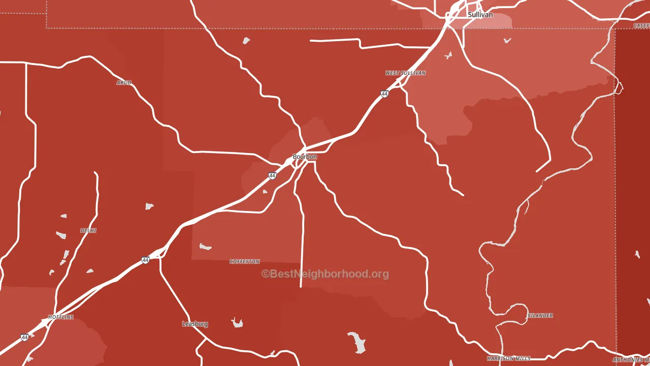 65441, MO block-group political-lean map