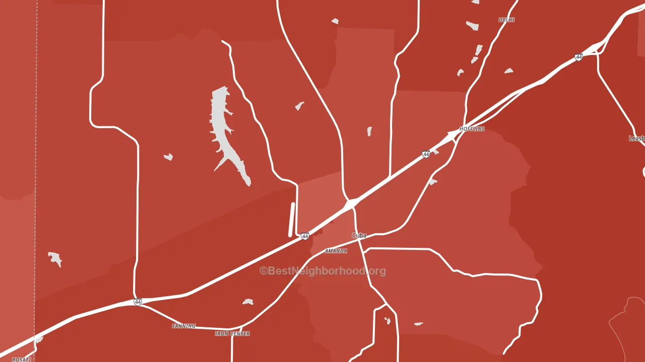 65453, MO block-group political-lean map