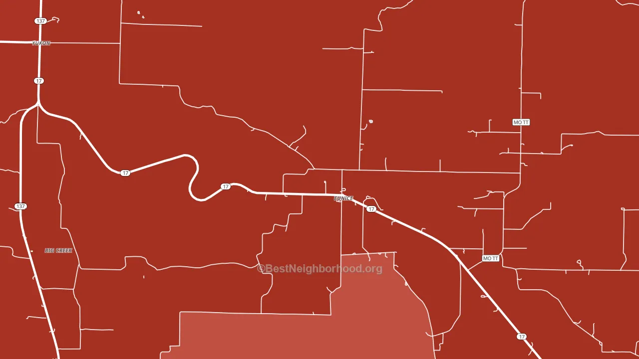 65468, MO block-group political-lean map