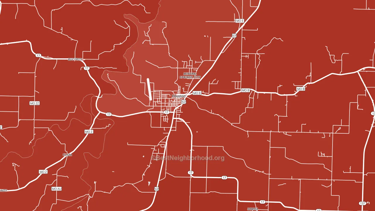 65483, MO block-group political-lean map