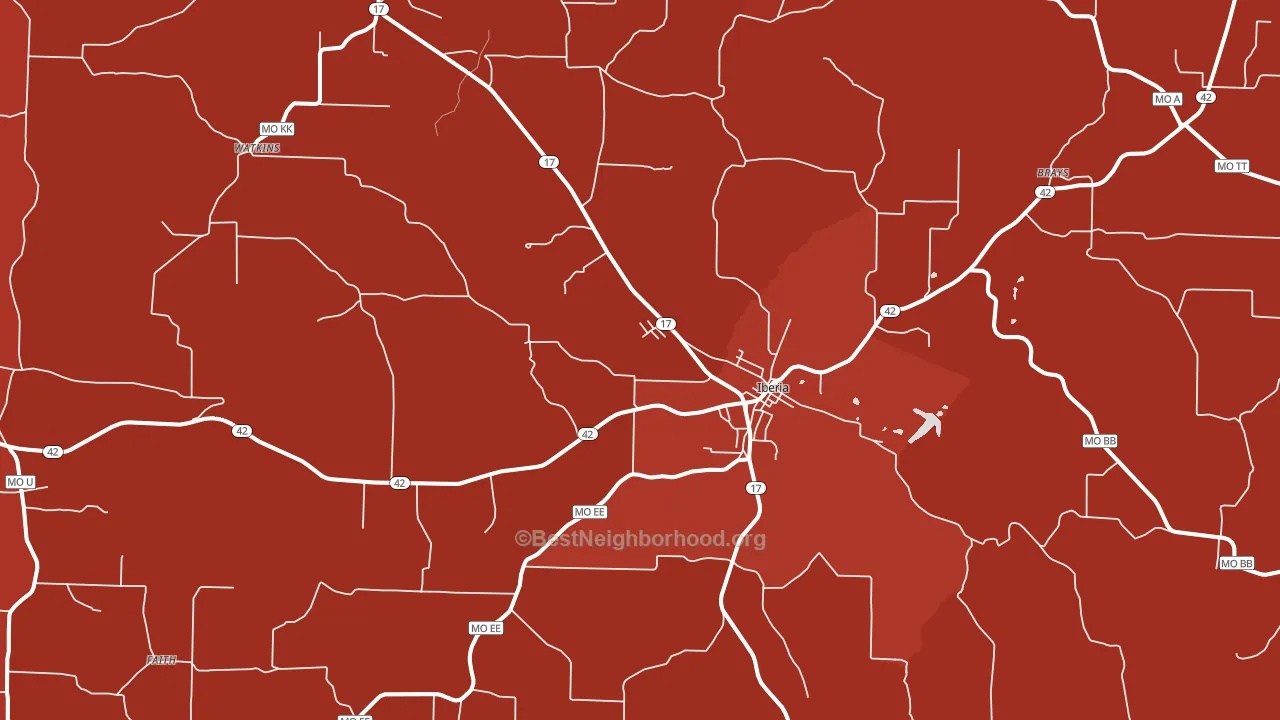 65486, MO block-group political-lean map