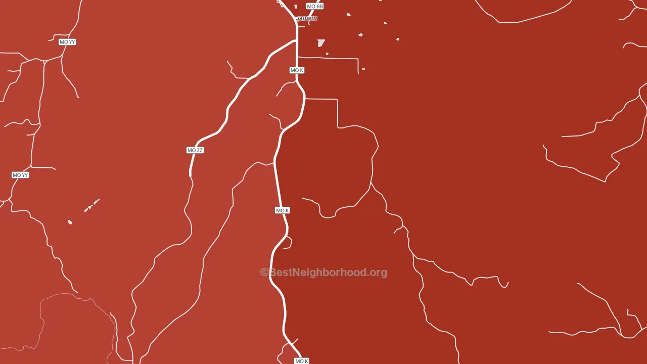 65501, MO block-group political-lean map