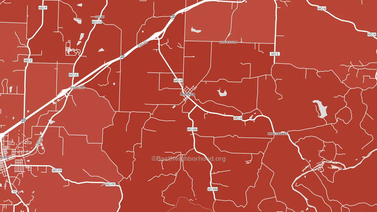 65535, MO block-group political-lean map
