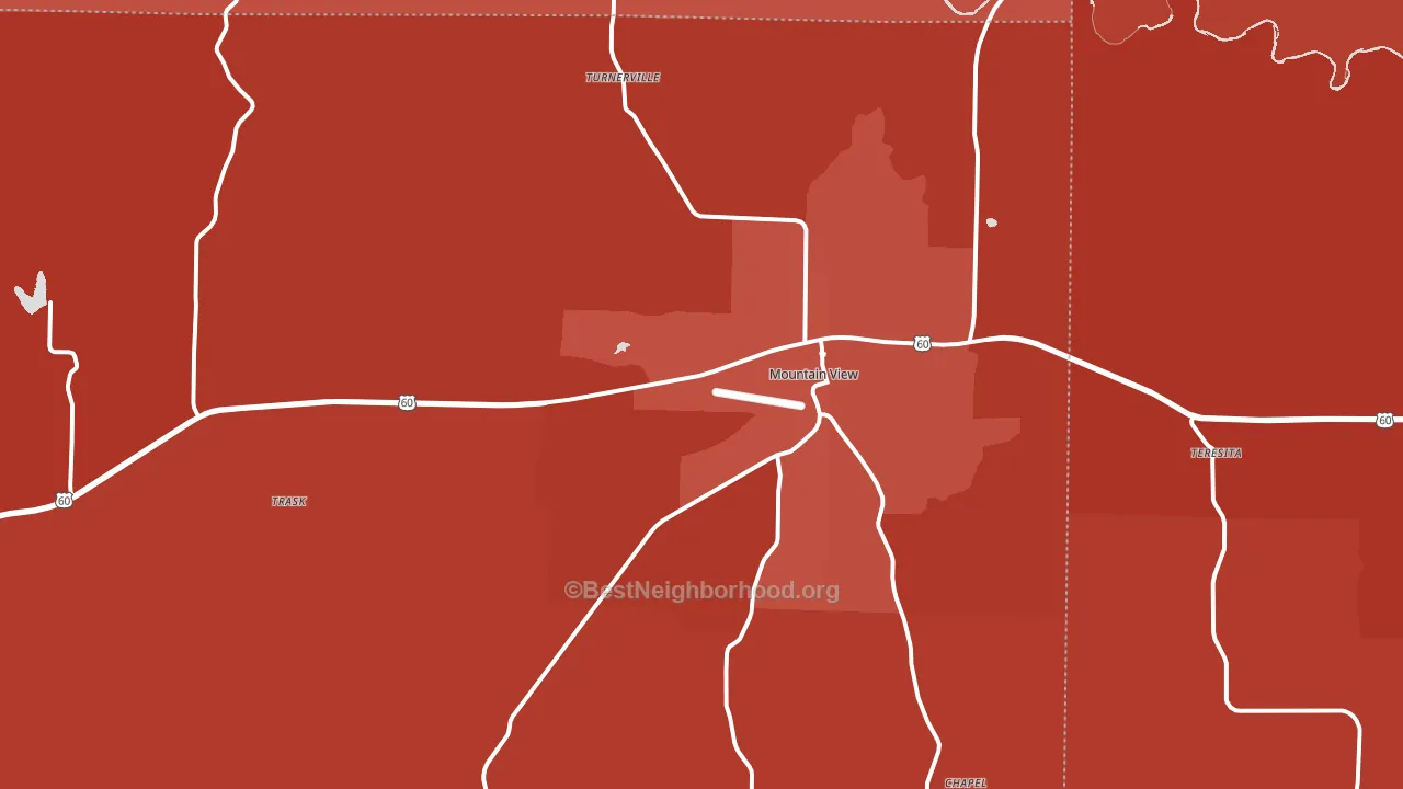 65548, MO block-group political-lean map