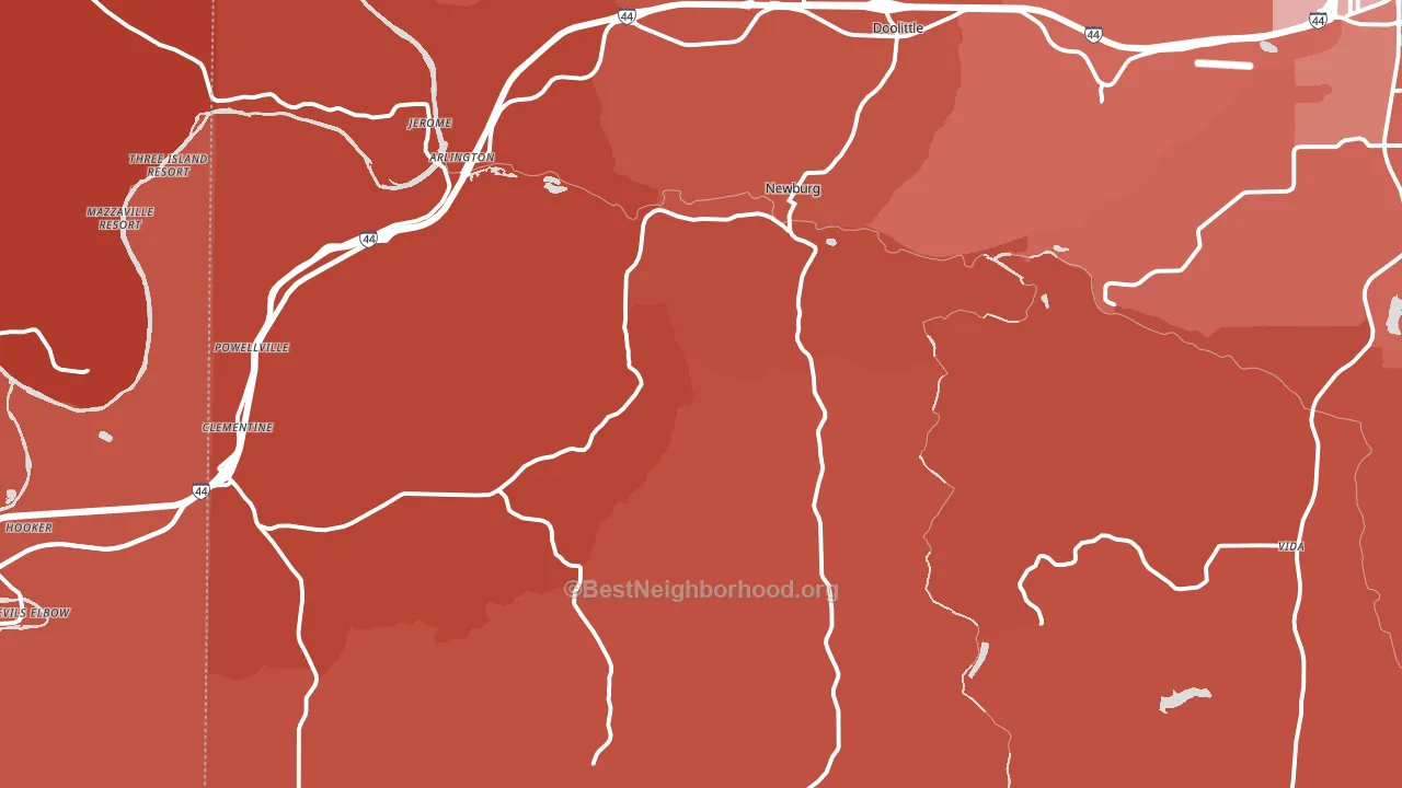 65550, MO block-group political-lean map