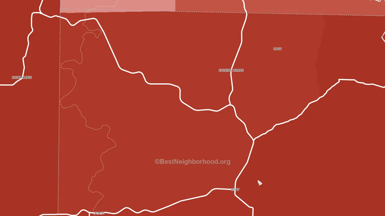 65552, MO block-group political-lean map