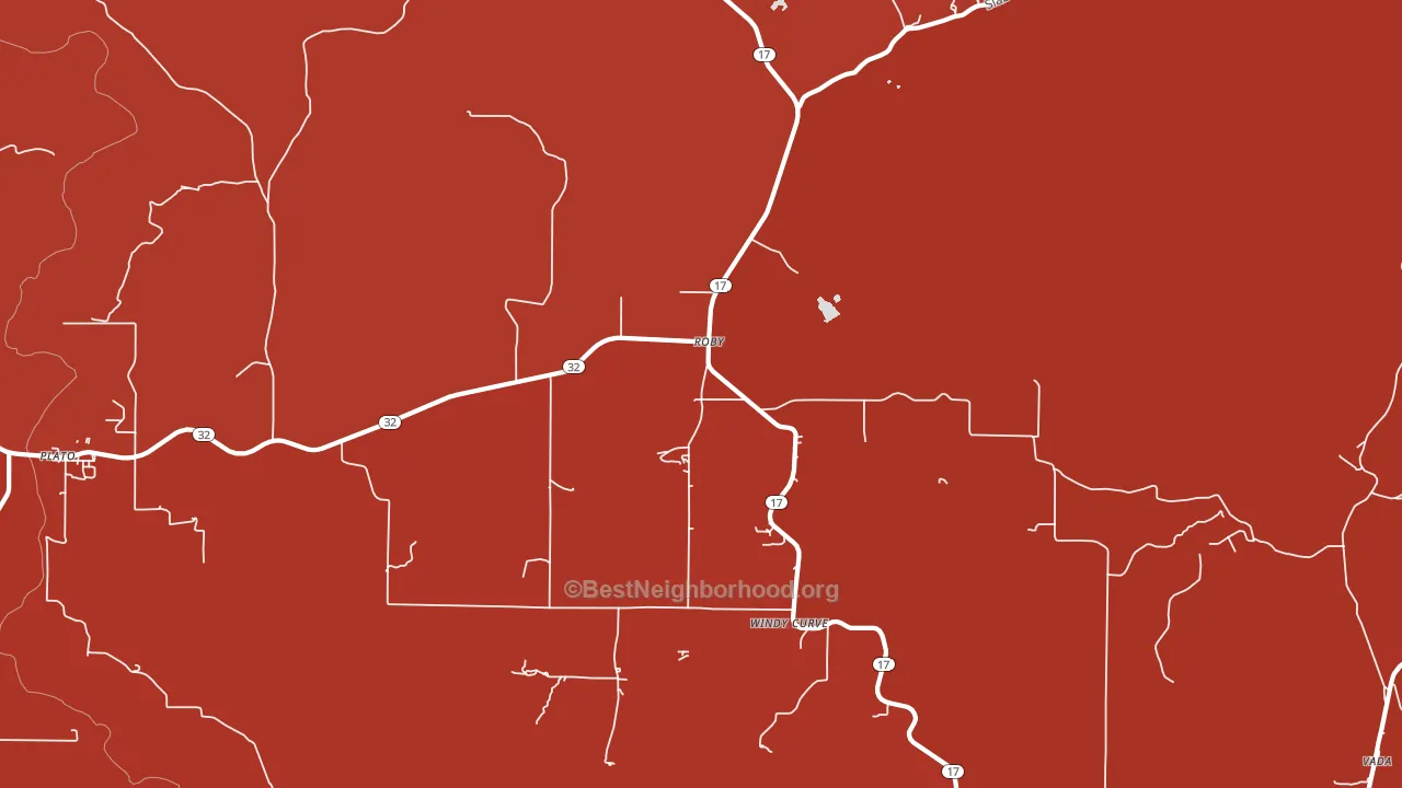 65557, MO block-group political-lean map