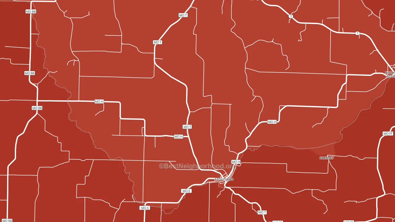 65567, MO block-group political-lean map