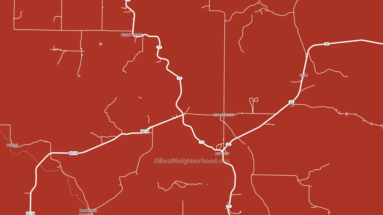 65570, MO block-group political-lean map