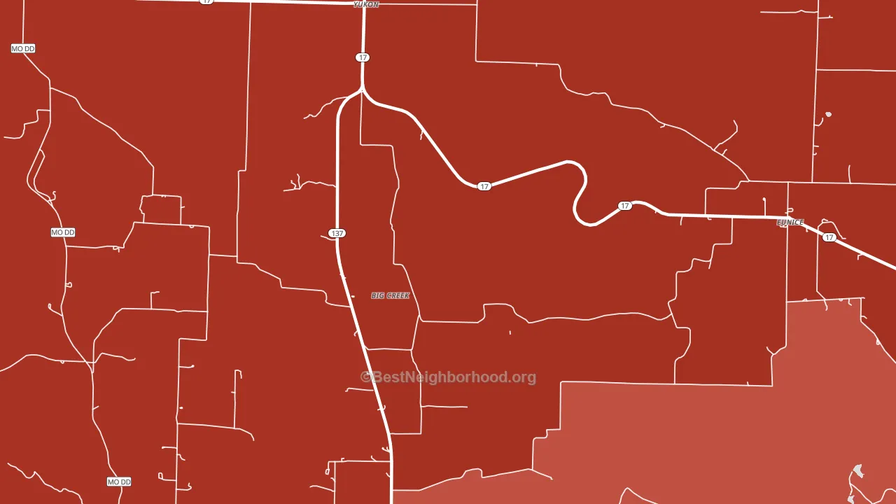 65589, MO block-group political-lean map