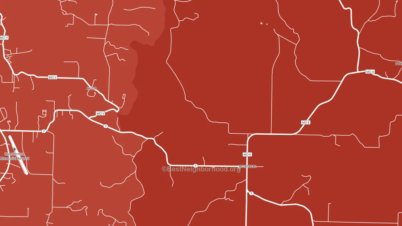 65591, MO block-group political-lean map