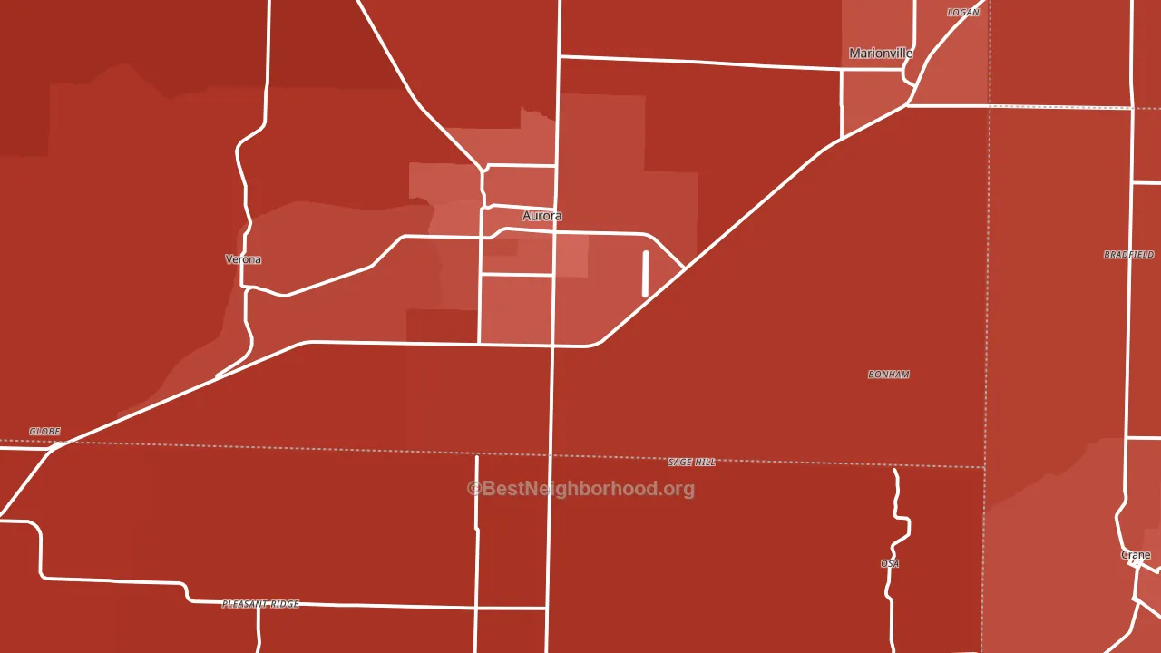 65605, MO block-group political-lean map