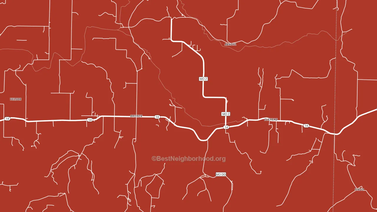 65620, MO block-group political-lean map