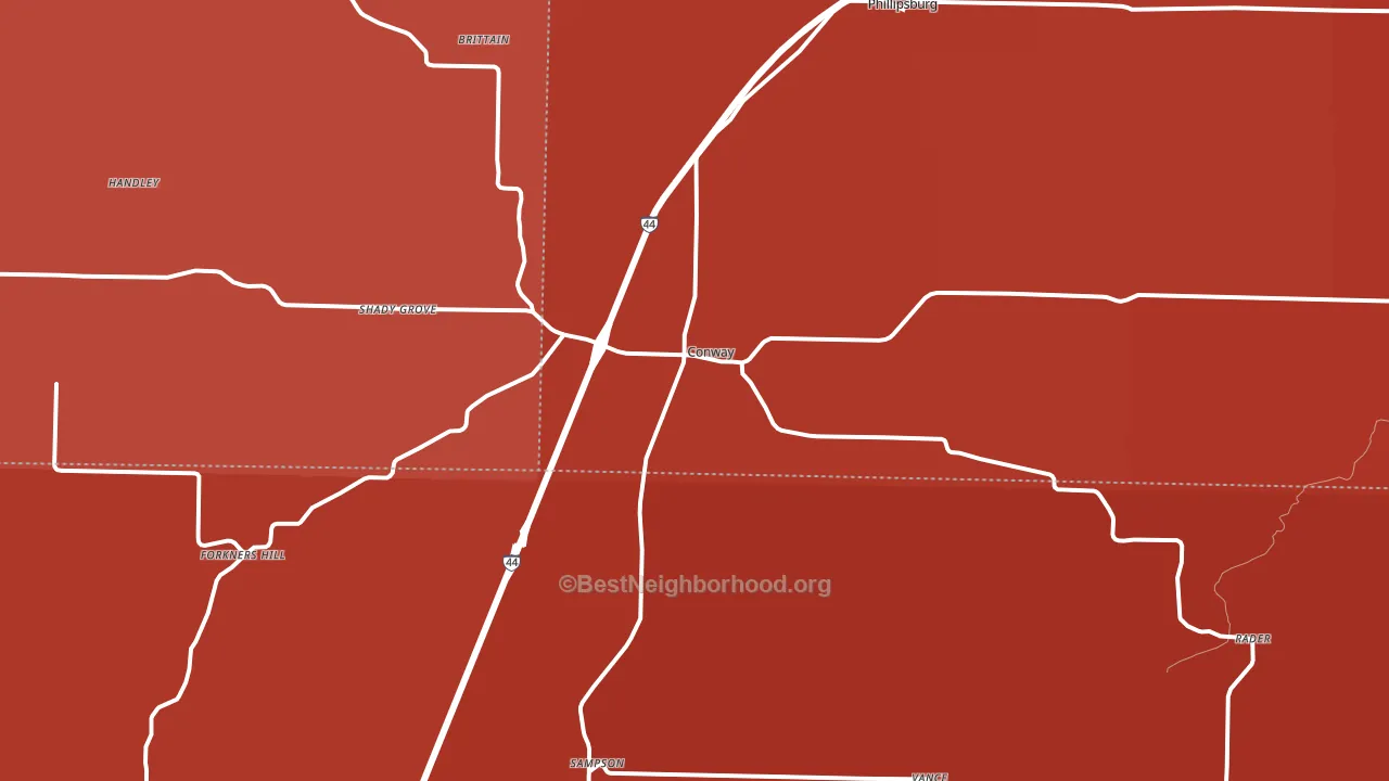 65632, MO block-group political-lean map