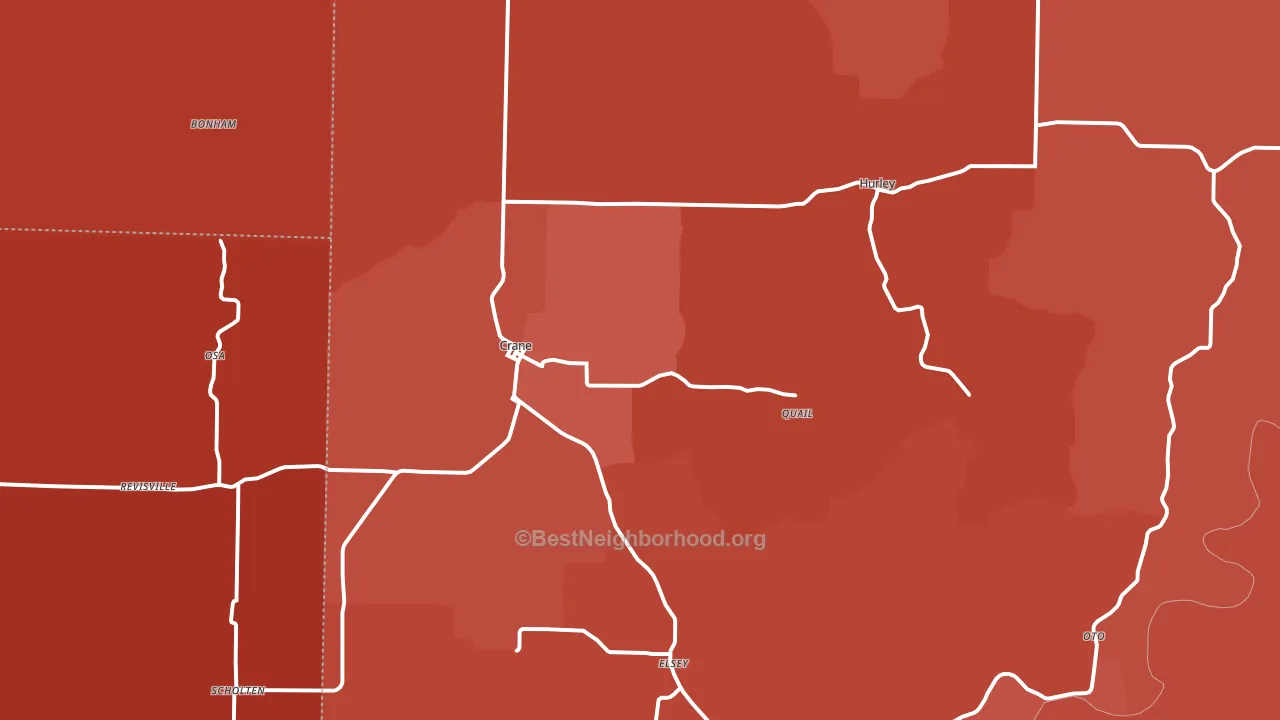 65633, MO block-group political-lean map