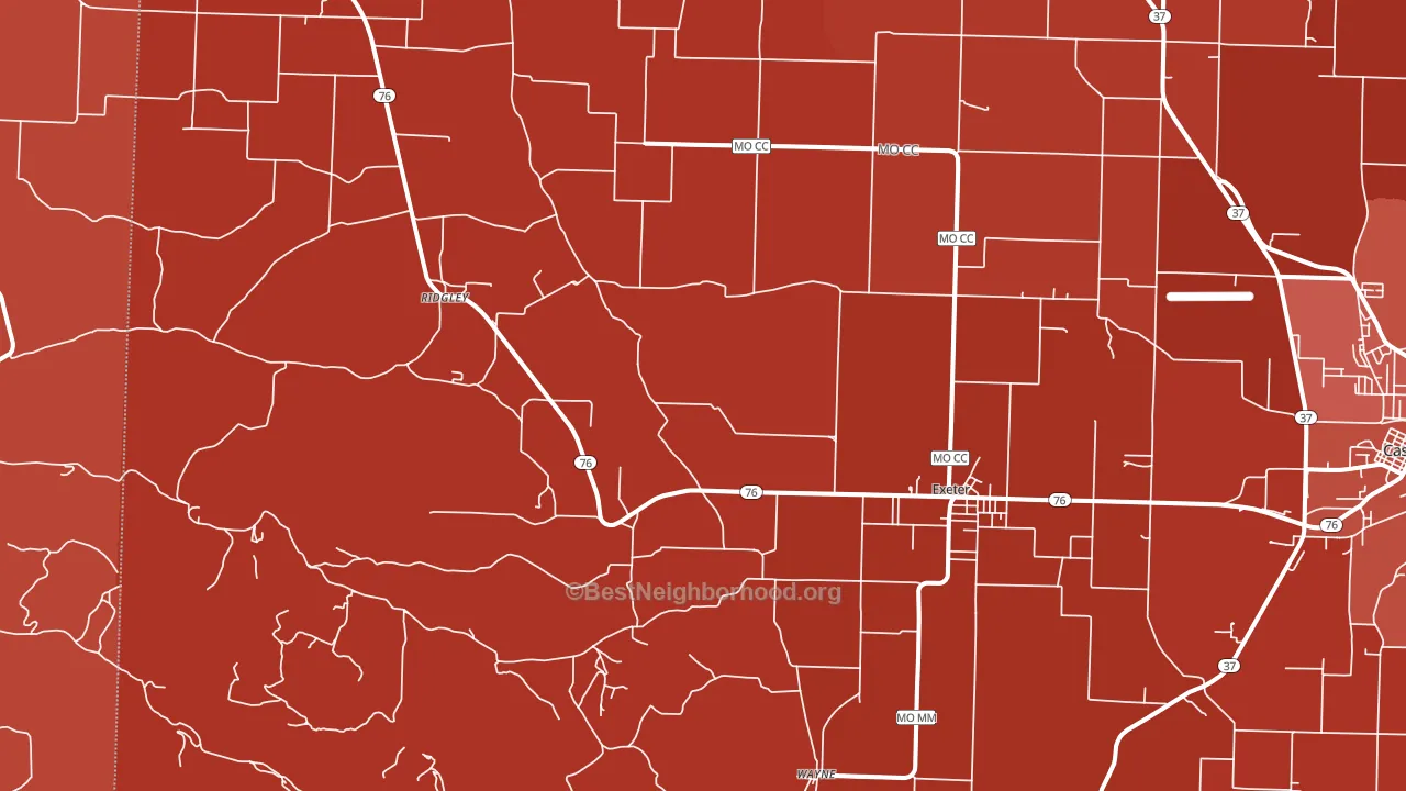 65647, MO block-group political-lean map