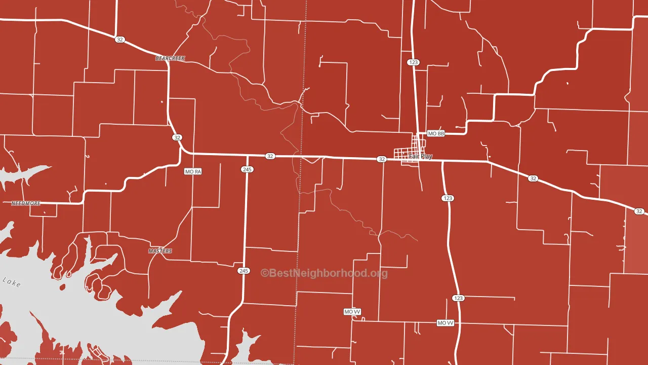 65649, MO block-group political-lean map