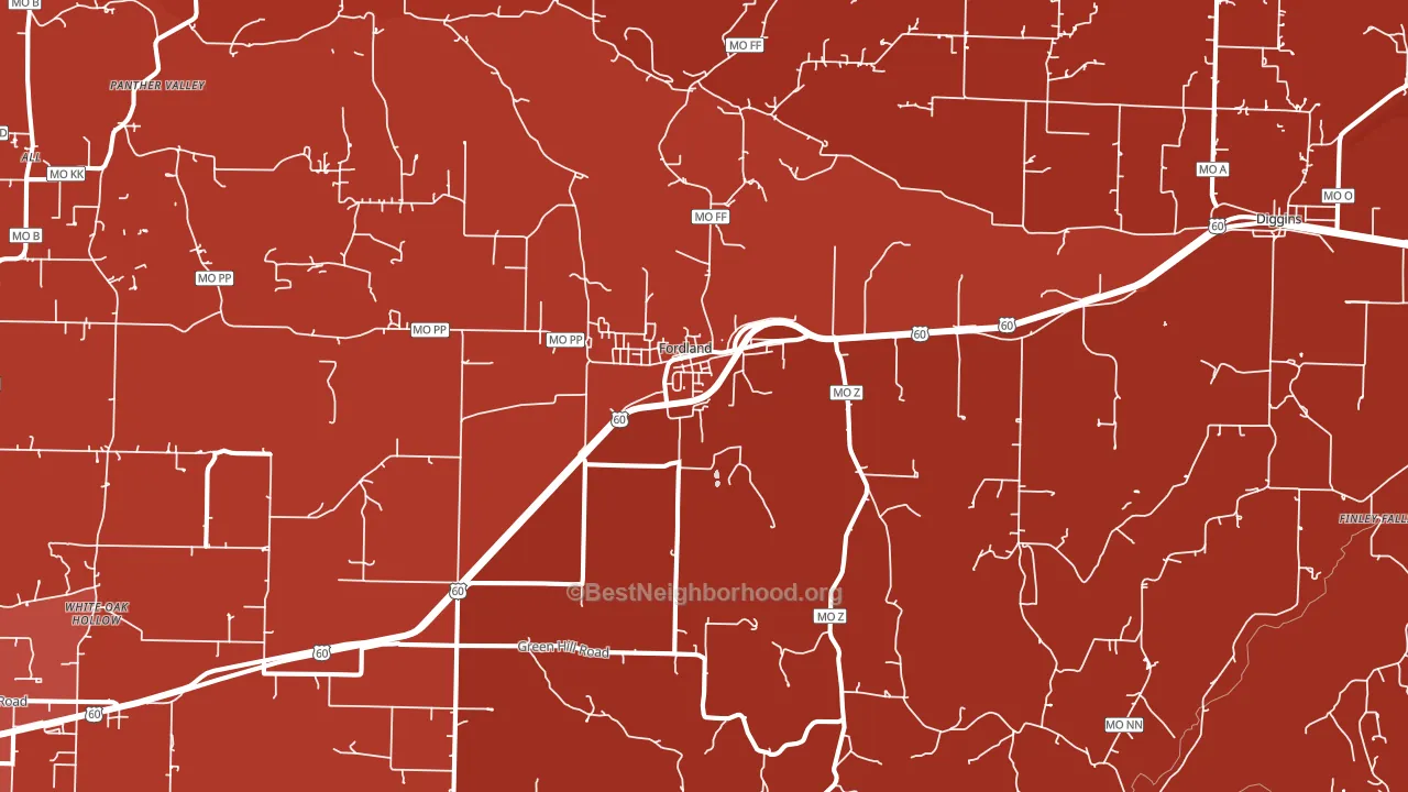 65652, MO block-group political-lean map