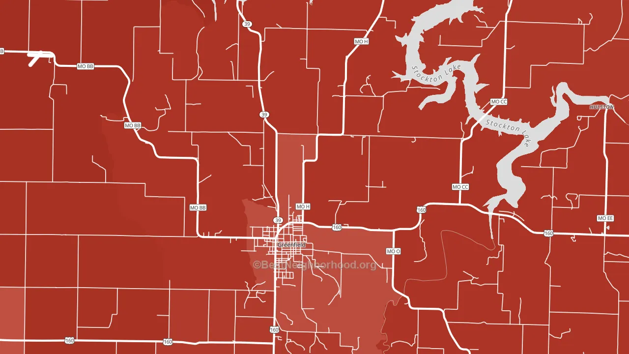 65661, MO block-group political-lean map