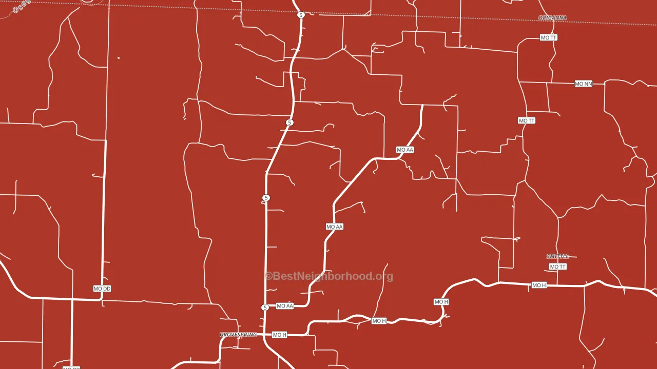 65662, MO block-group political-lean map