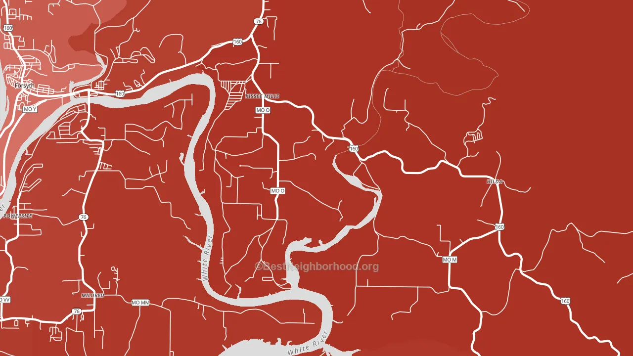65680, MO block-group political-lean map