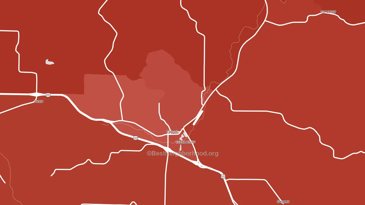 65689, MO block-group political-lean map