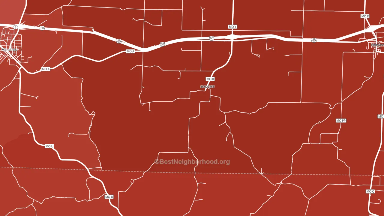 65702, MO block-group political-lean map