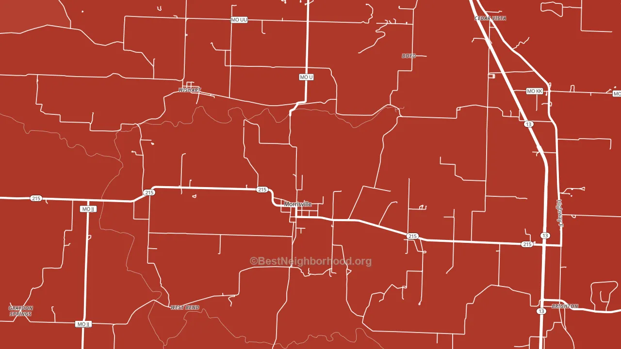 65710, MO block-group political-lean map