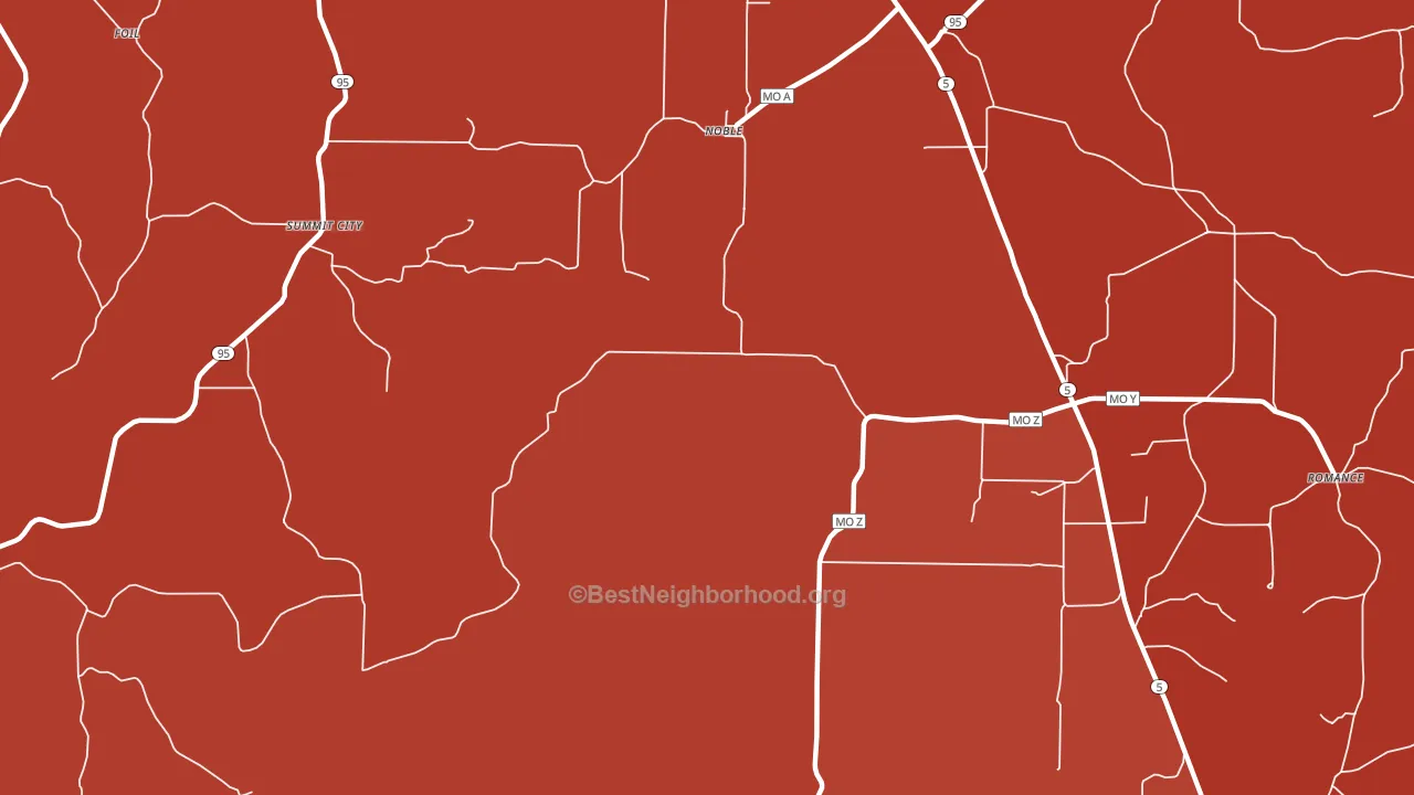 65715, MO block-group political-lean map
