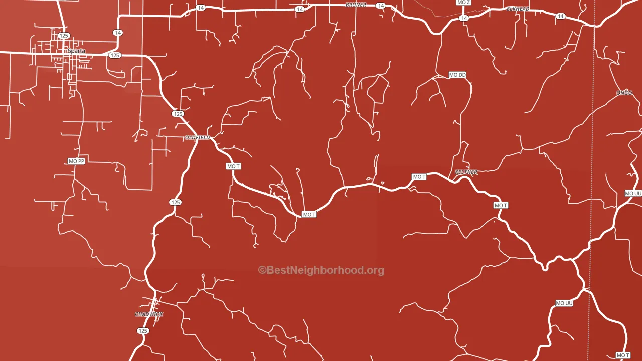 65720, MO block-group political-lean map