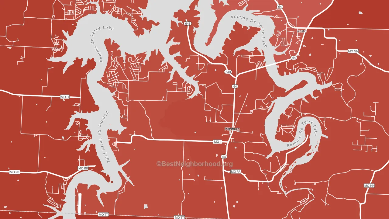 65724, MO block-group political-lean map