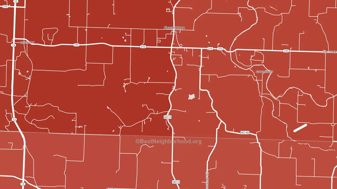 65725, MO block-group political-lean map