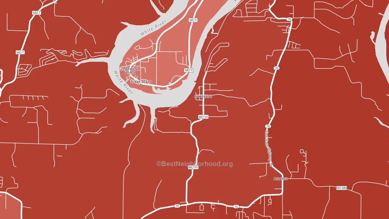 65731, MO block-group political-lean map