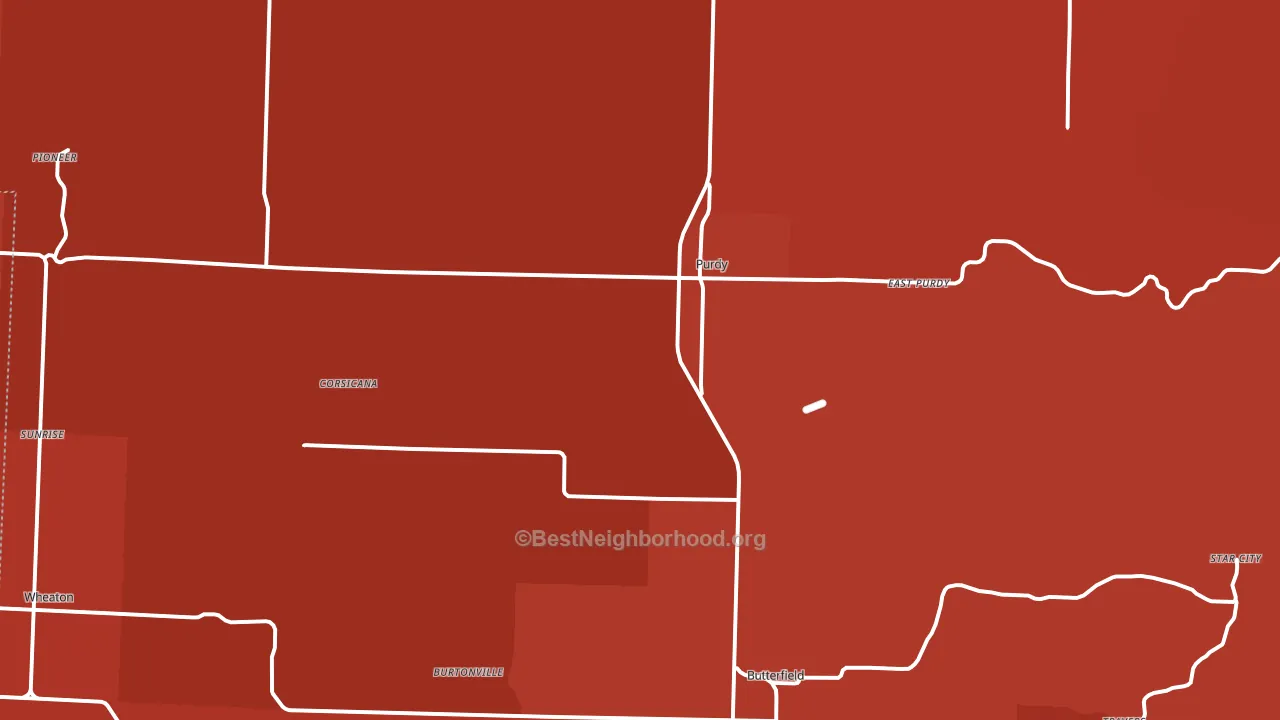 65734, MO block-group political-lean map