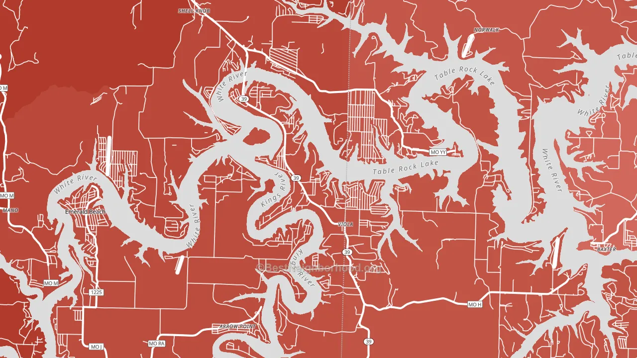 65747, MO block-group political-lean map