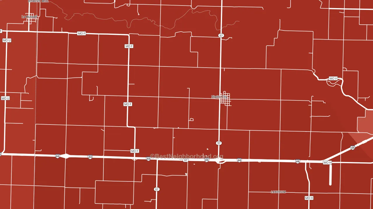 65756, MO block-group political-lean map