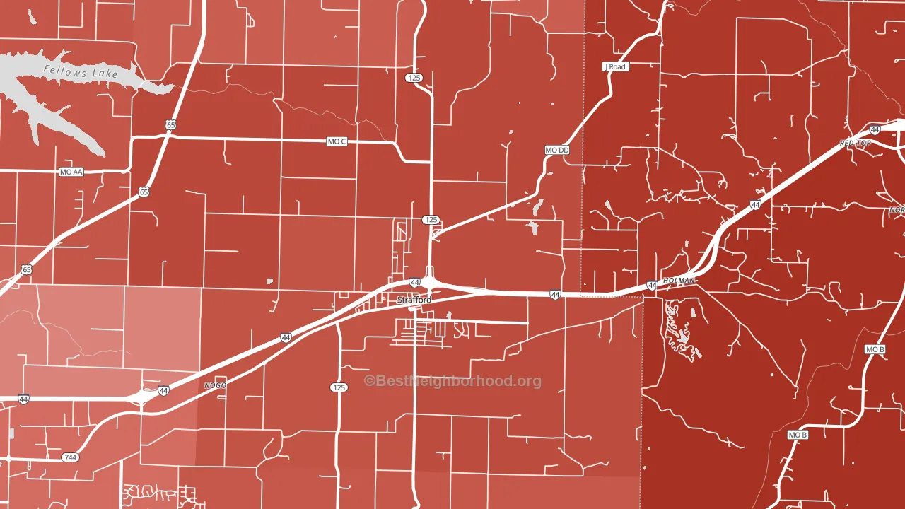 65757, MO block-group political-lean map