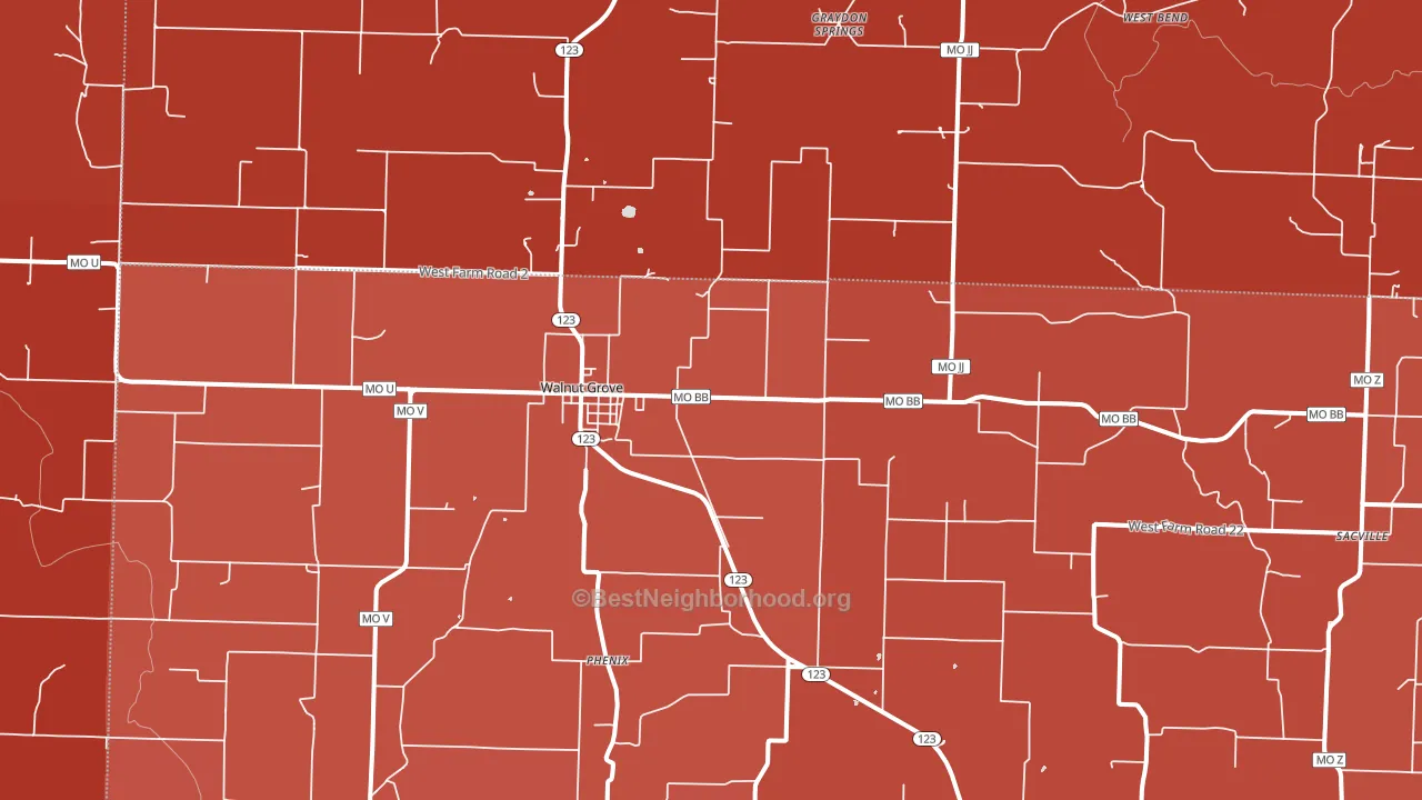 65770, MO block-group political-lean map