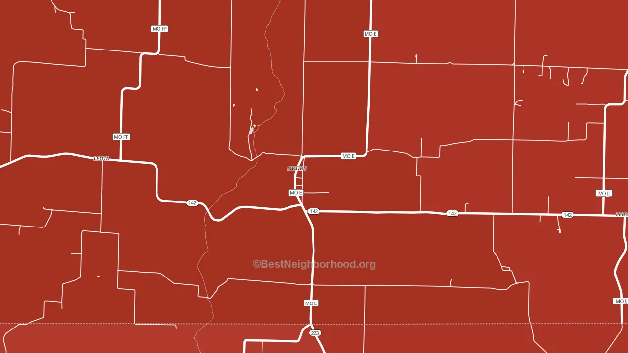 65777, MO block-group political-lean map