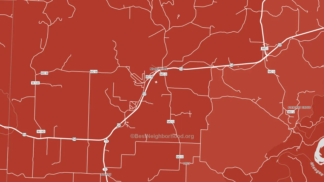 65786, MO block-group political-lean map