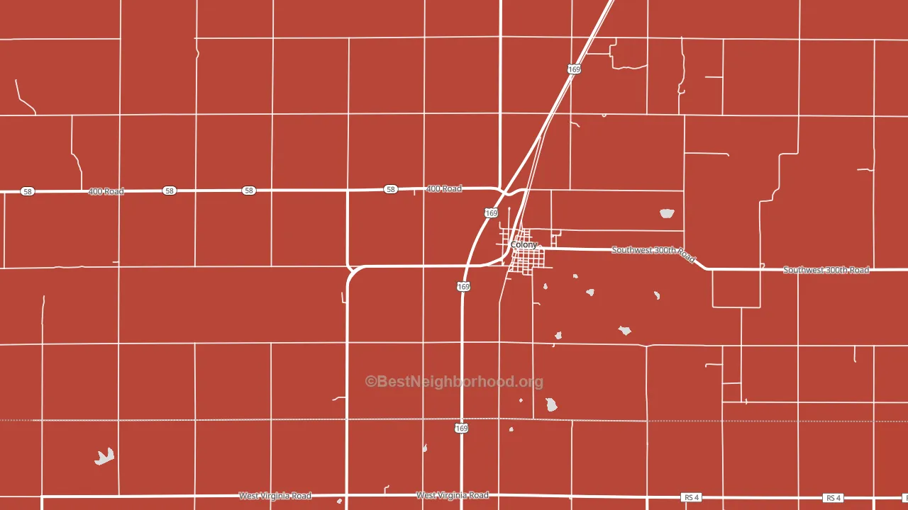 66015, KS block-group political-lean map